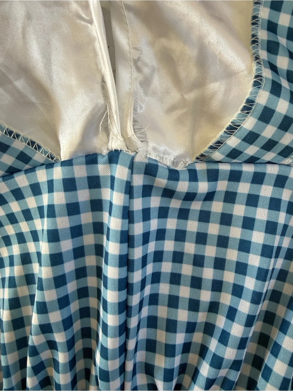 Blue Gingham Pinafore Dorothy Costume Dress Sz 12-24 Mo Wizard of Oz